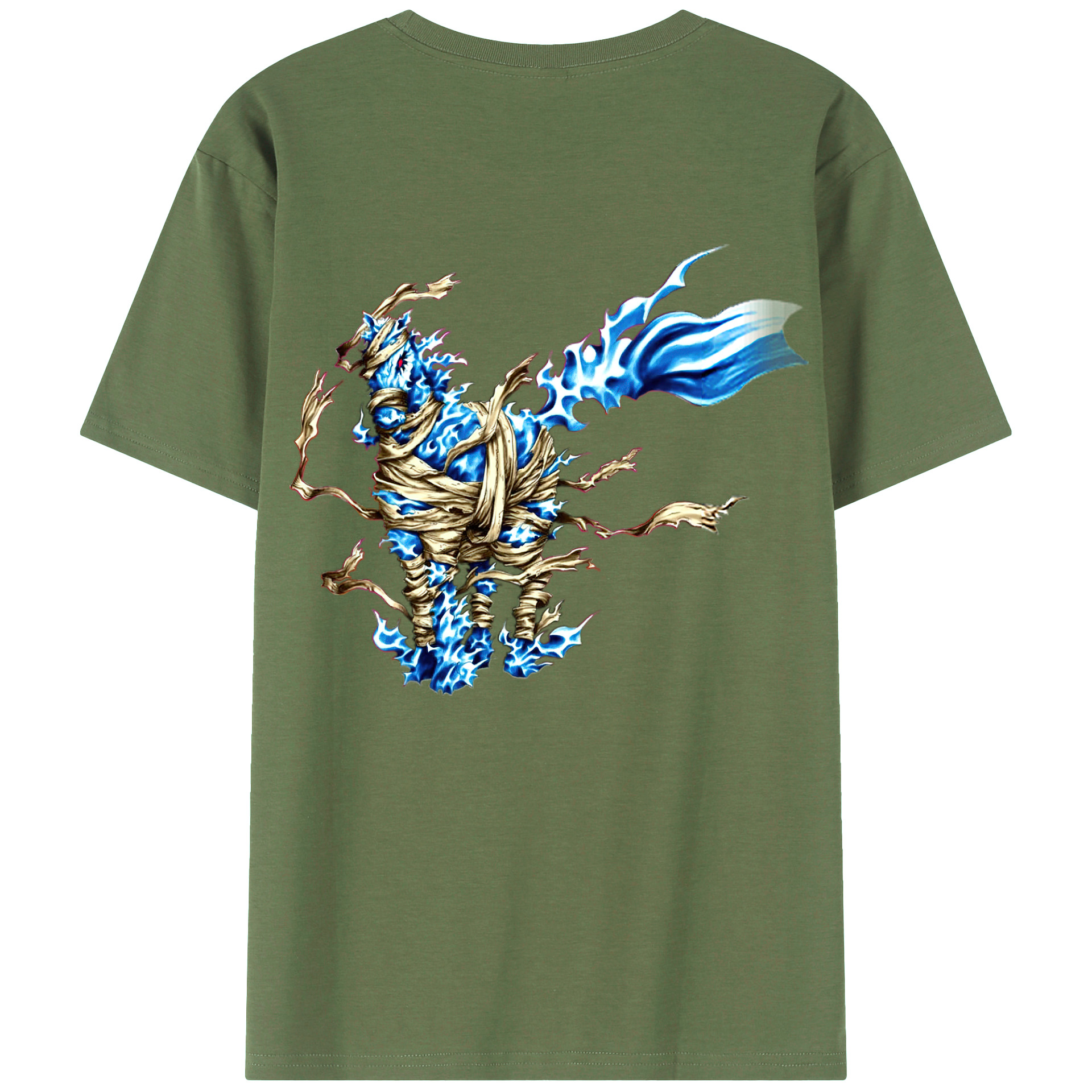 （画像用） 遊☆戯☆王 Yu-Gi-Oh! 綿100％ メンズ半袖Tシャツ（バックプリント） 通気性